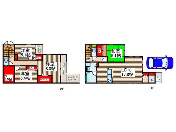 藤久保戸建の物件間取画像